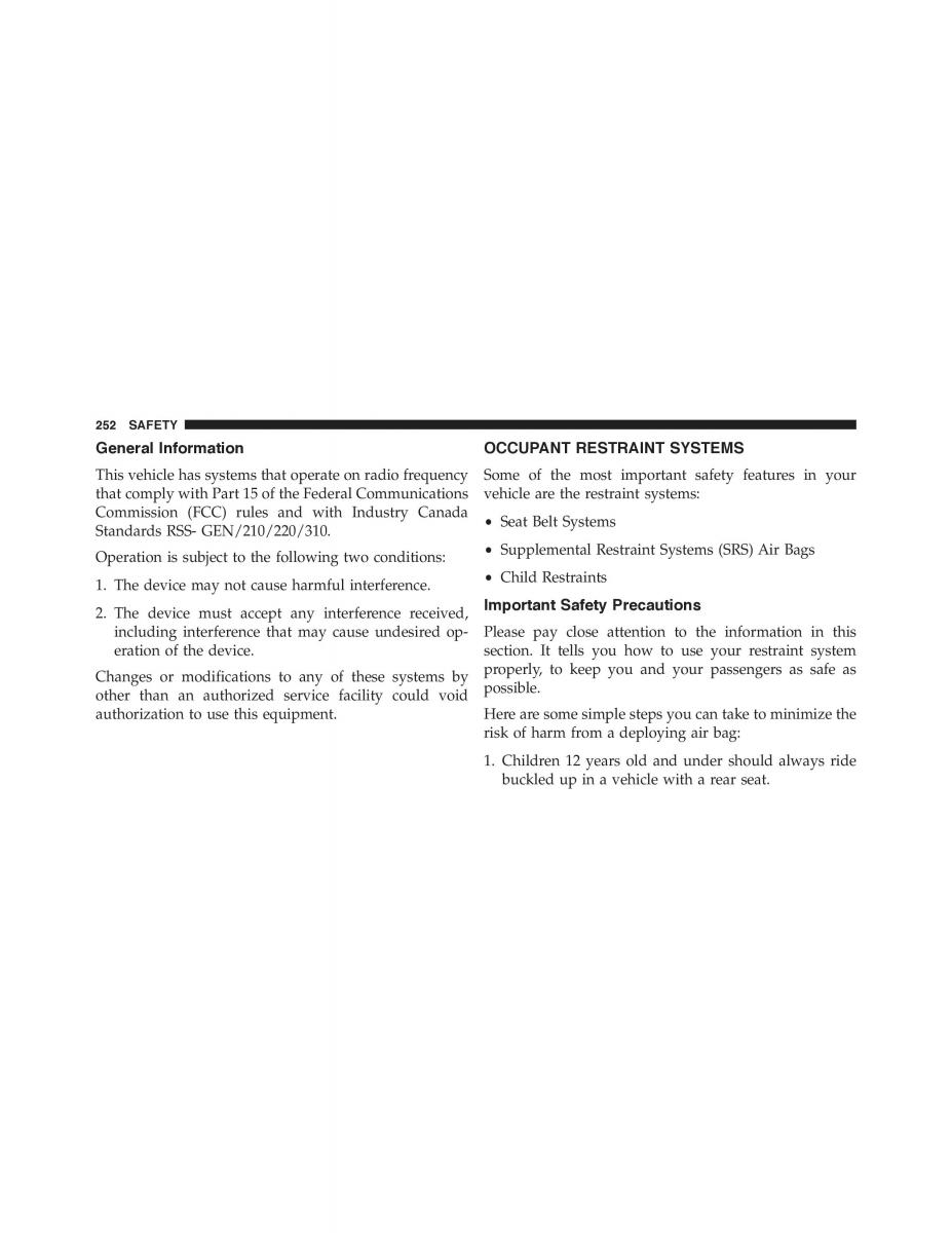 Jeep Renegade owners manual / page 254
