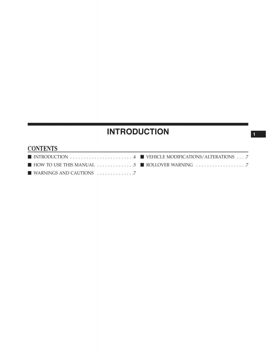 Jeep Renegade owners manual / page 5