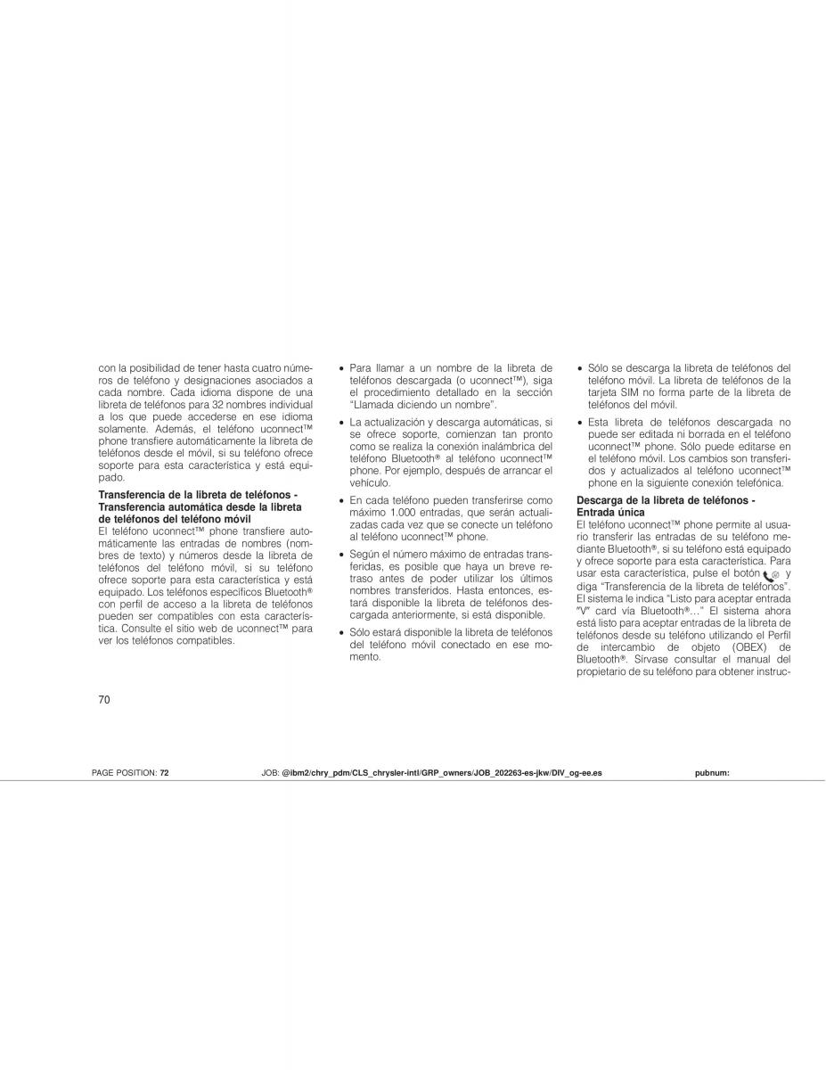 Jeep Wrangler JK manual del propietario / page 72