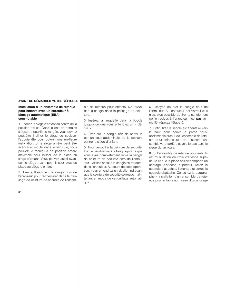 Jeep Wrangler JK manuel du proprietaire / page 86