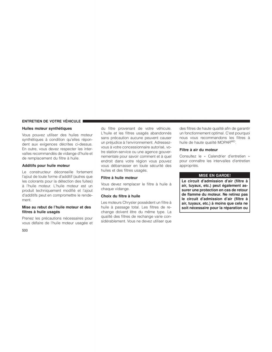 Jeep Wrangler JK manuel du proprietaire / page 502