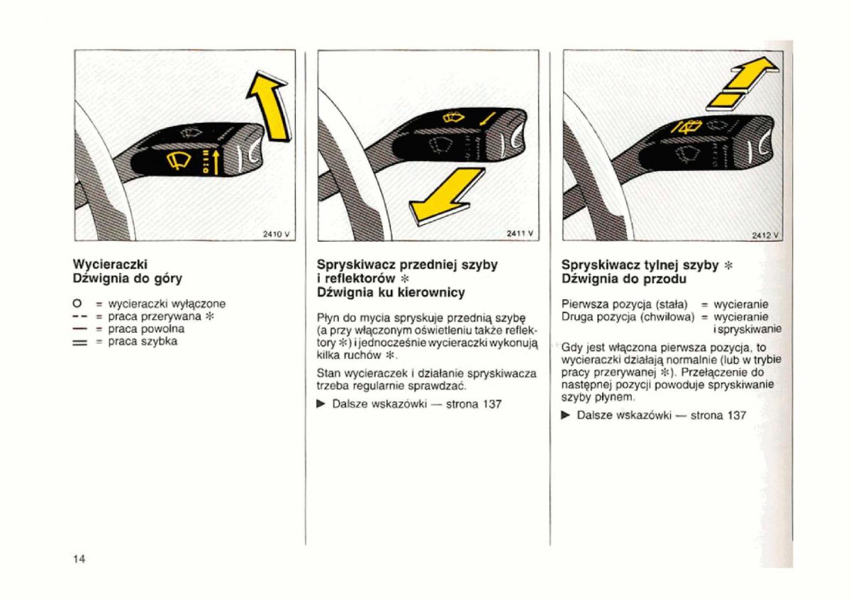 Opel astra I 1 F instrukcja obslugi / page 14
