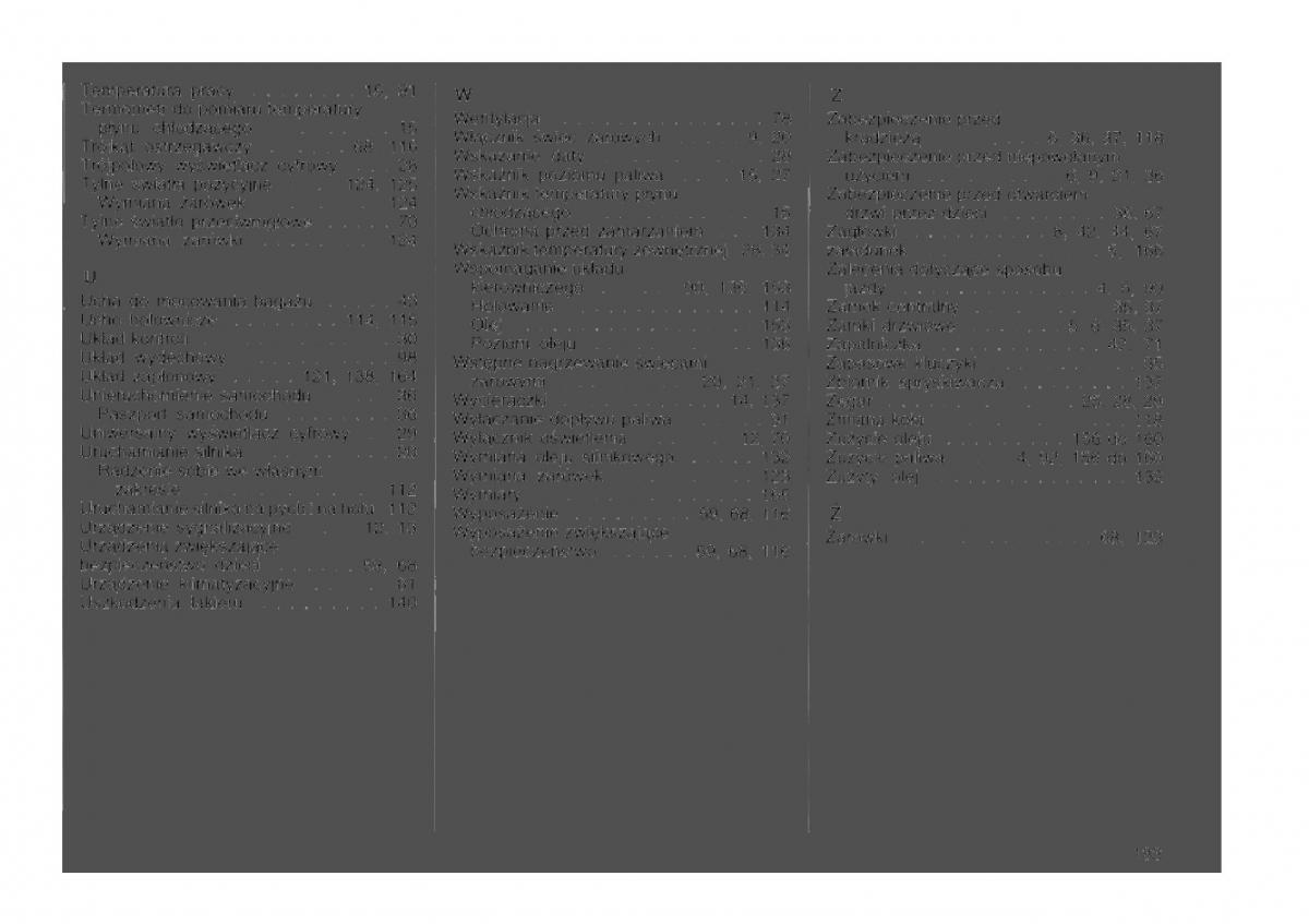 Opel astra I 1 F instrukcja obslugi / page 179