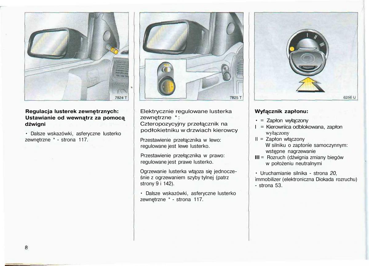 Opel Astra II 2 G instrukcja obslugi / page 9