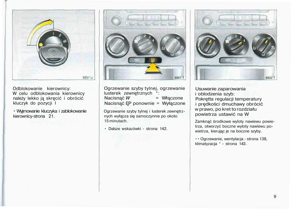 Opel Astra II 2 G instrukcja obslugi / page 10