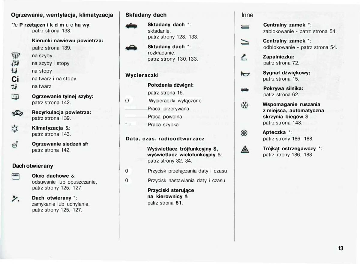 Opel Astra II 2 G instrukcja obslugi / page 14