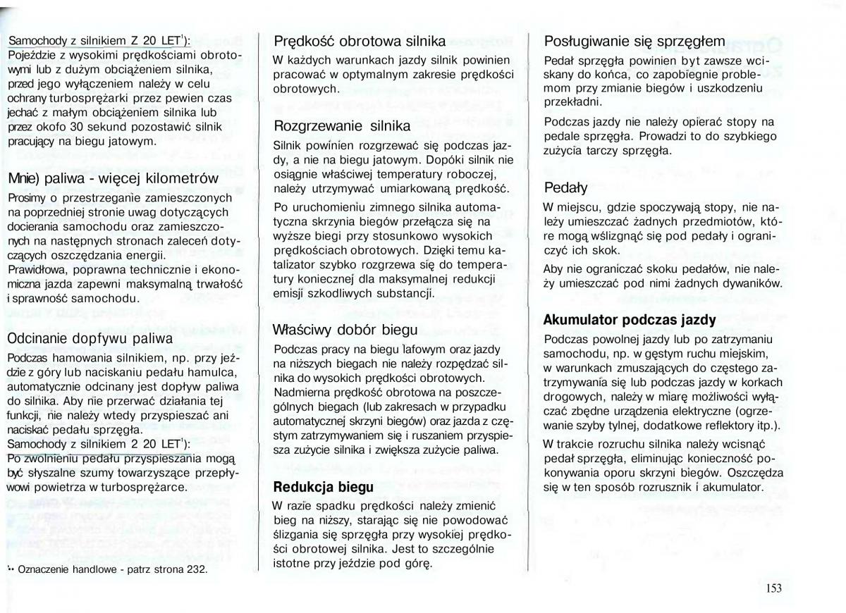 Opel Astra II 2 G instrukcja obslugi / page 154