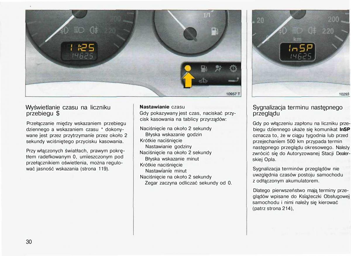 Opel Astra II 2 G instrukcja obslugi / page 31