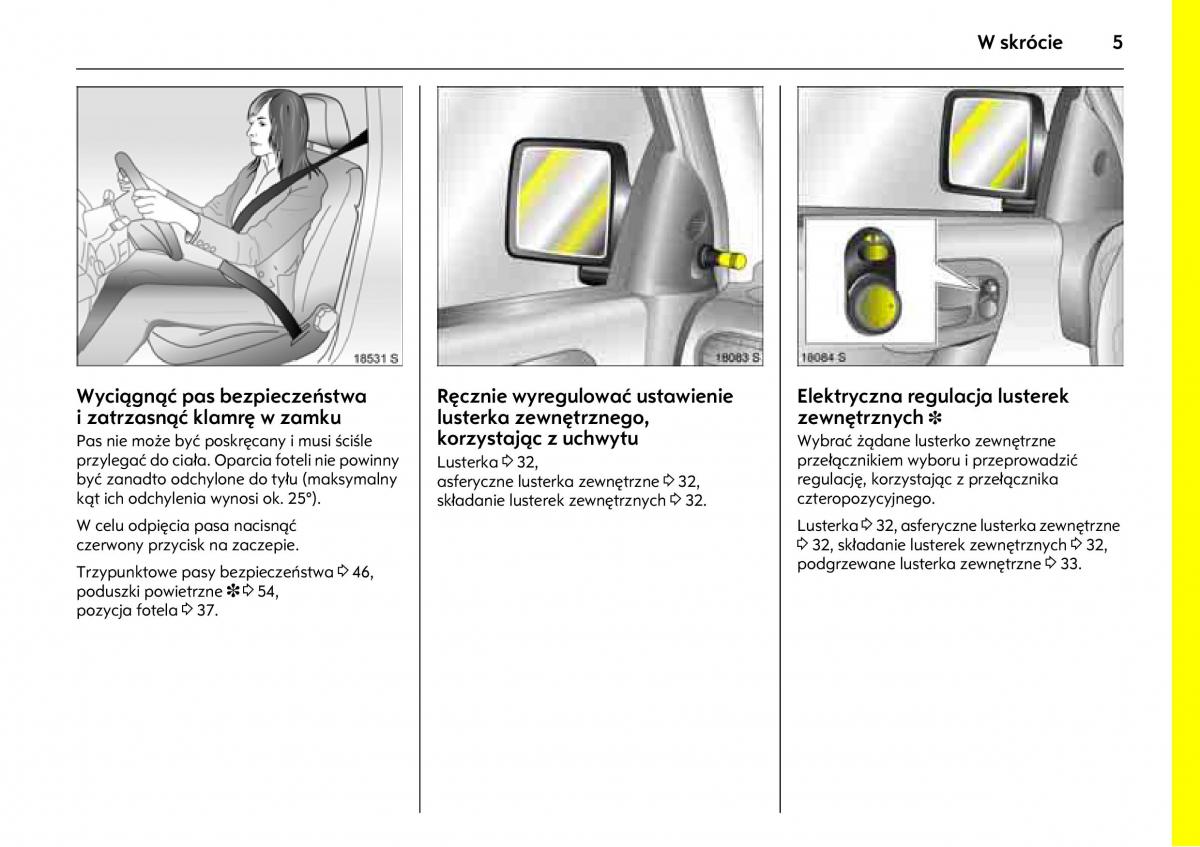 Opel Combo C instrukcja obslugi / page 9