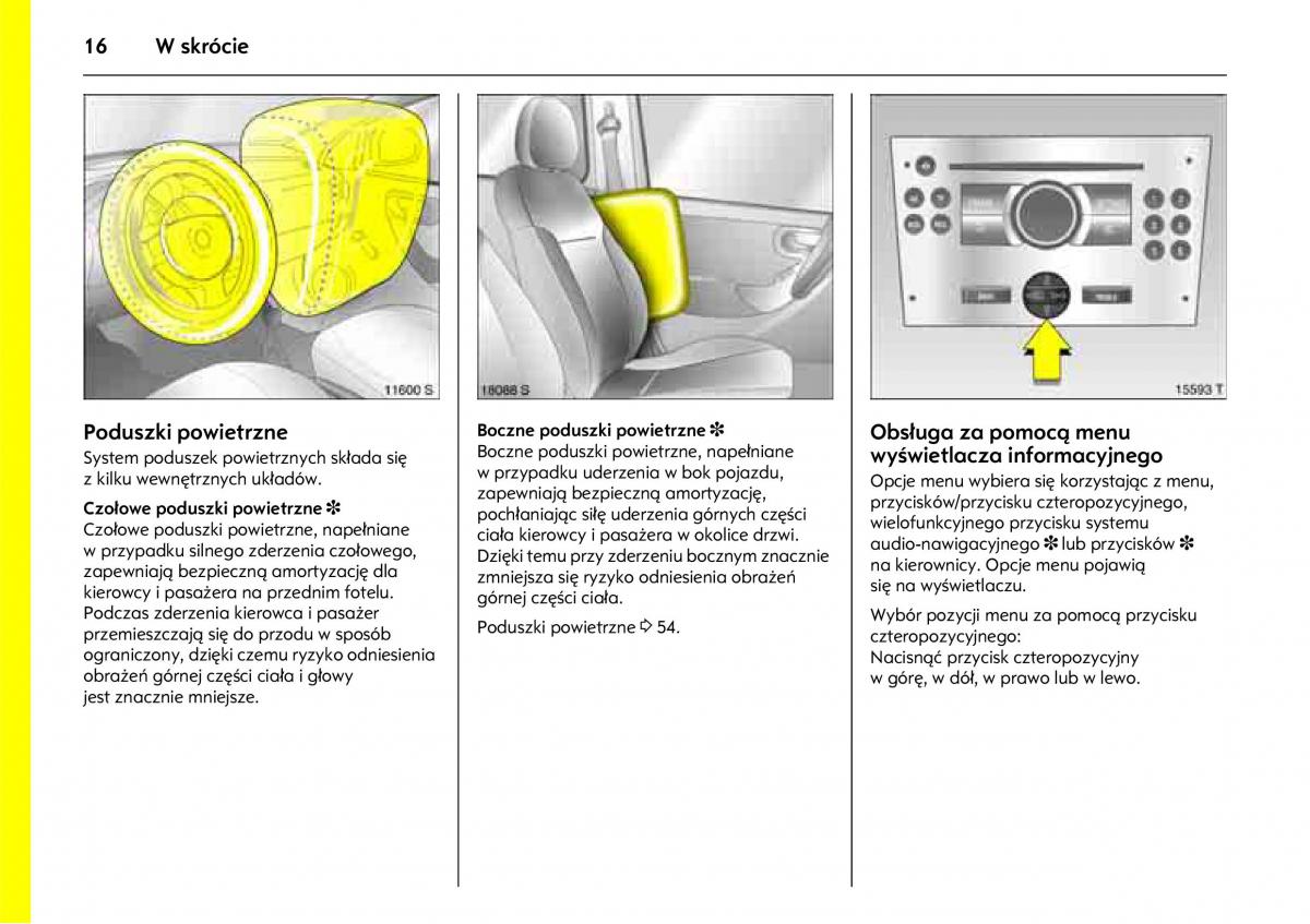 Opel Combo C instrukcja obslugi / page 20