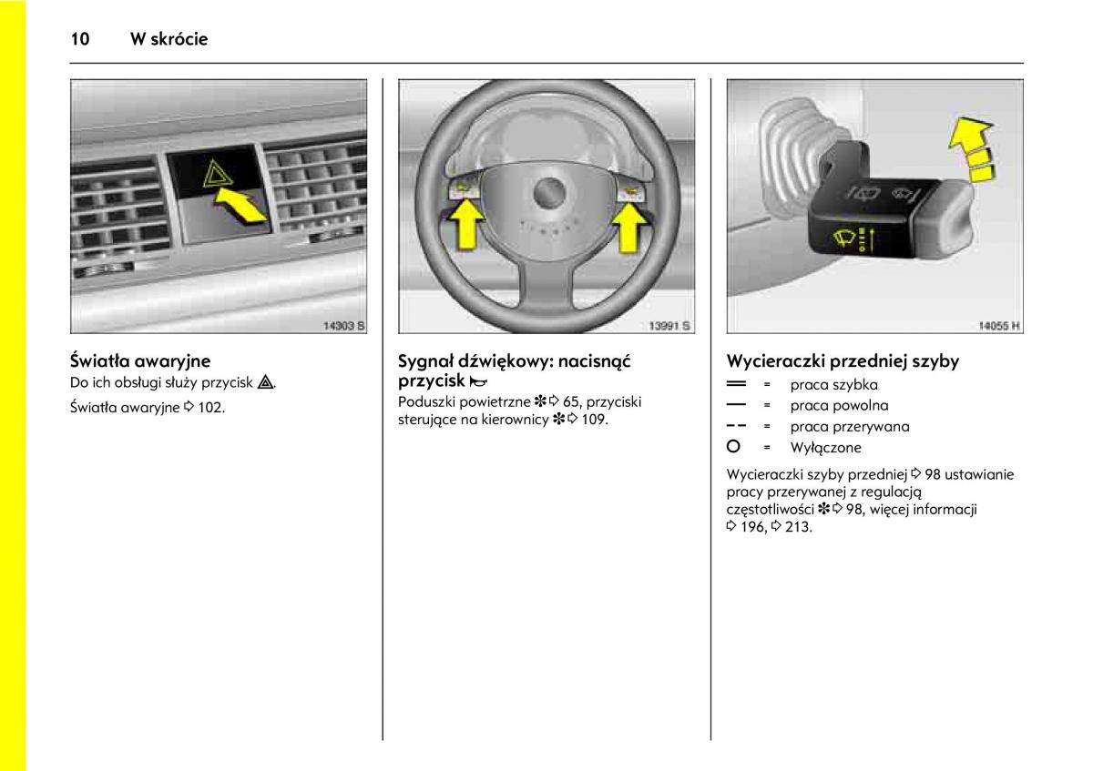 Opel Meriva A instrukcja obslugi / page 14