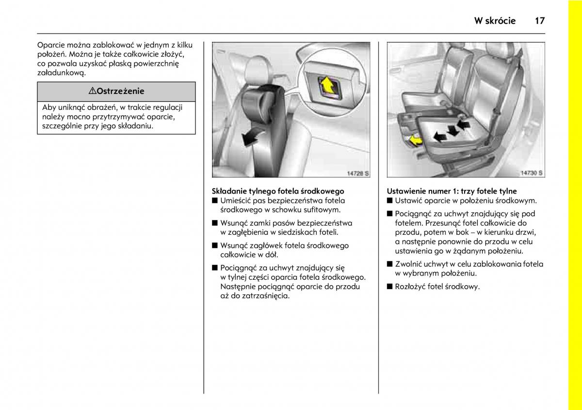 manual  Opel Meriva A instrukcja / page 21