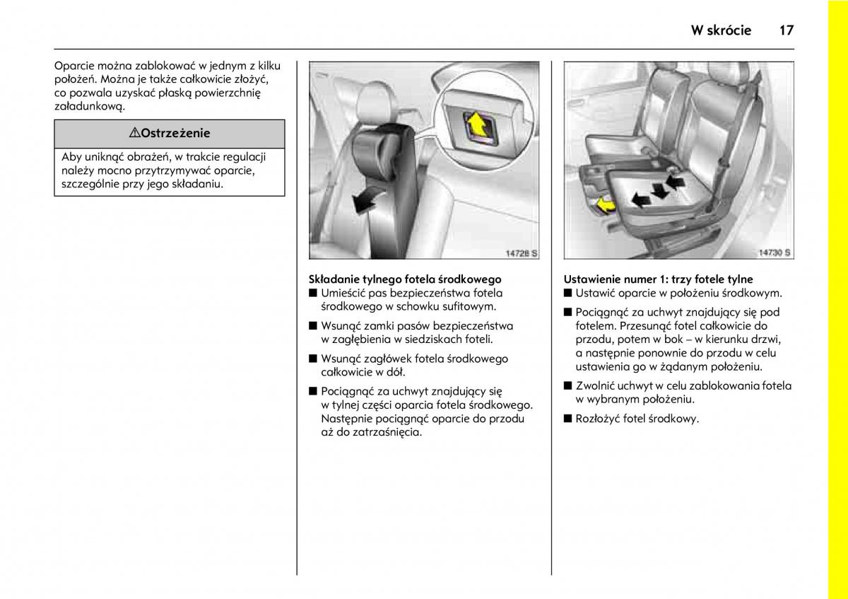 Opel Meriva A instrukcja obslugi / page 21