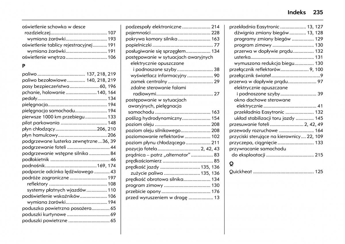 manual  Opel Meriva A instrukcja / page 239