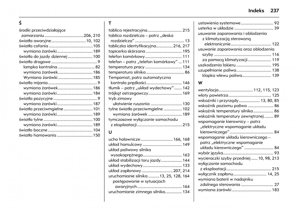 manual  Opel Meriva A instrukcja / page 241