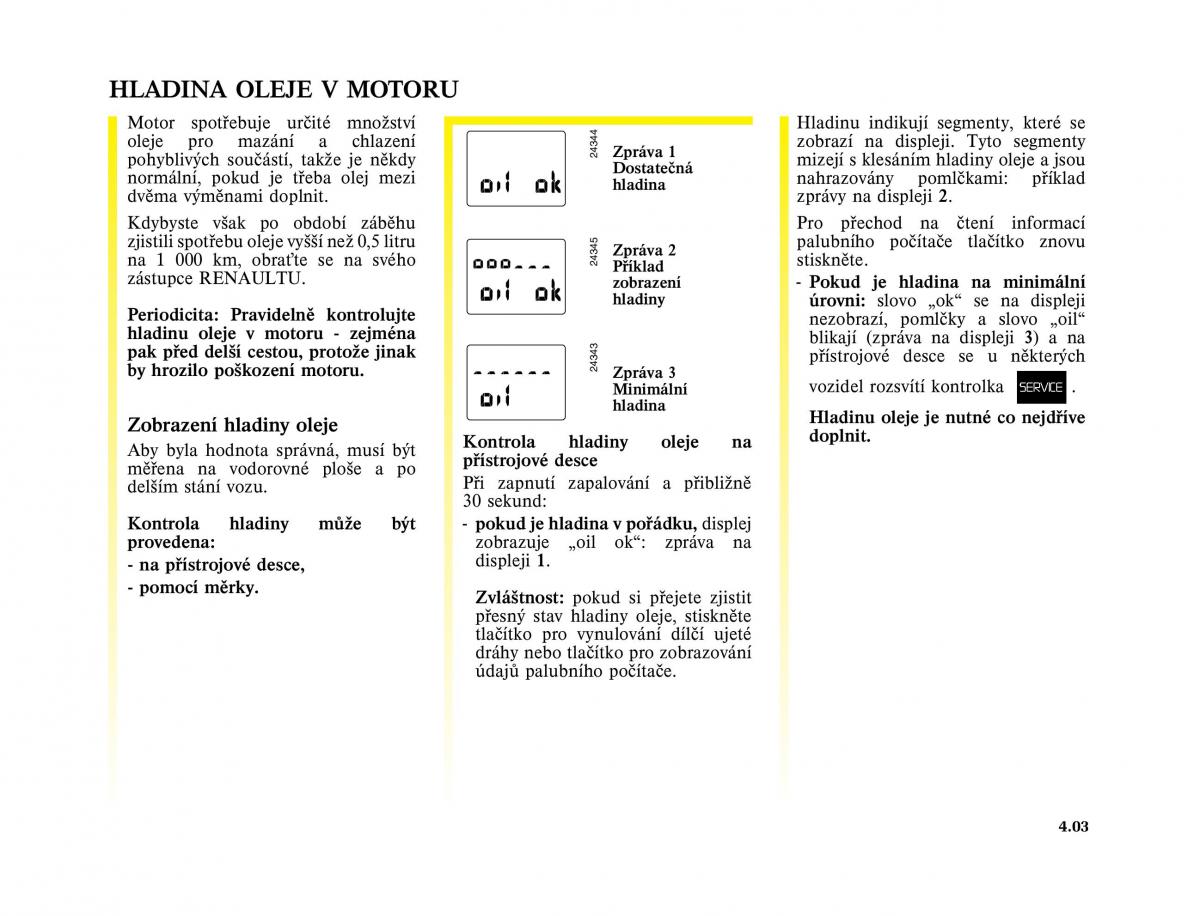 Renault Trafic II 2 navod k obsludze / page 125
