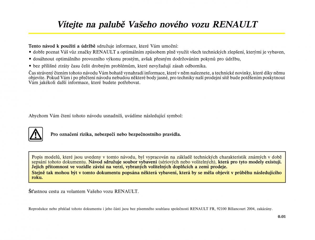 Renault Trafic II 2 navod k obsludze / page 3