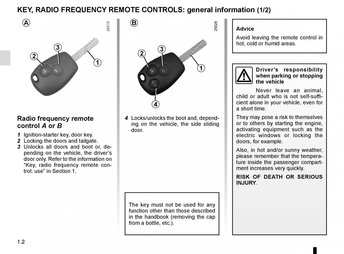 Renault Trafic III 3 owners manual / page 8