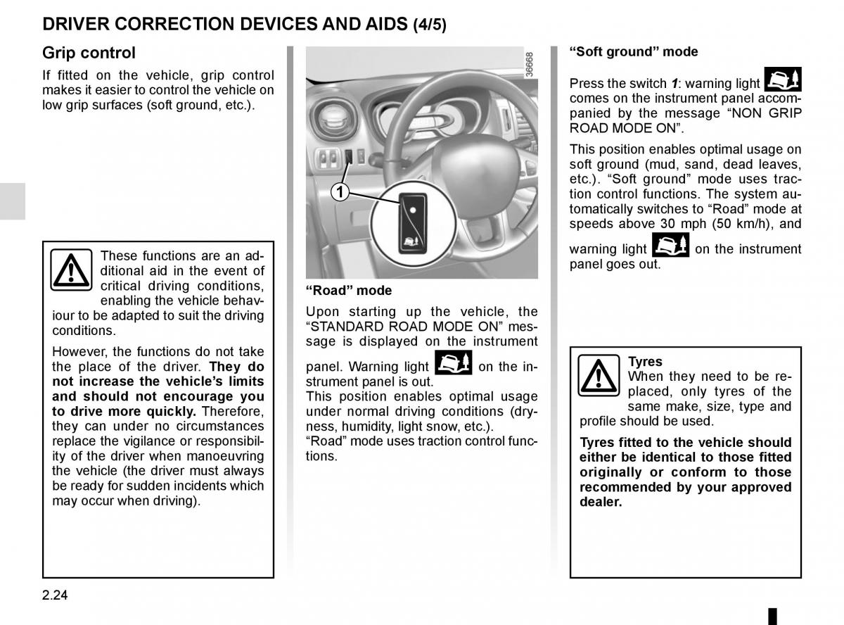 Renault Trafic III 3 owners manual / page 148