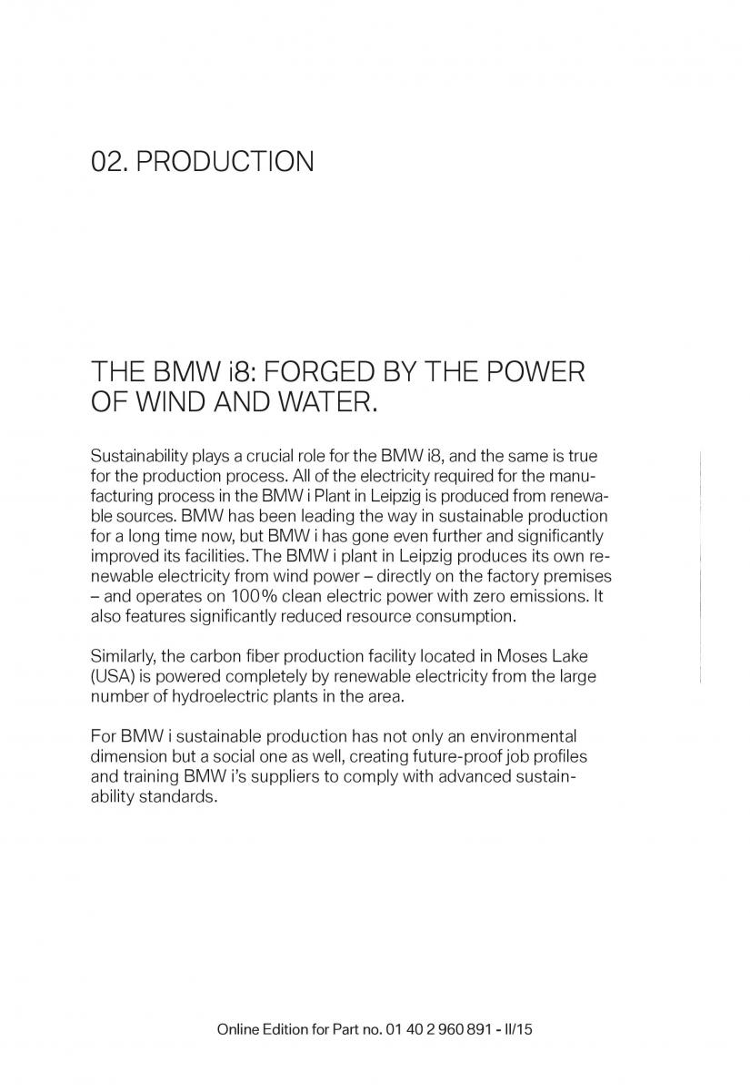 BMW i8 owners manual / page 8