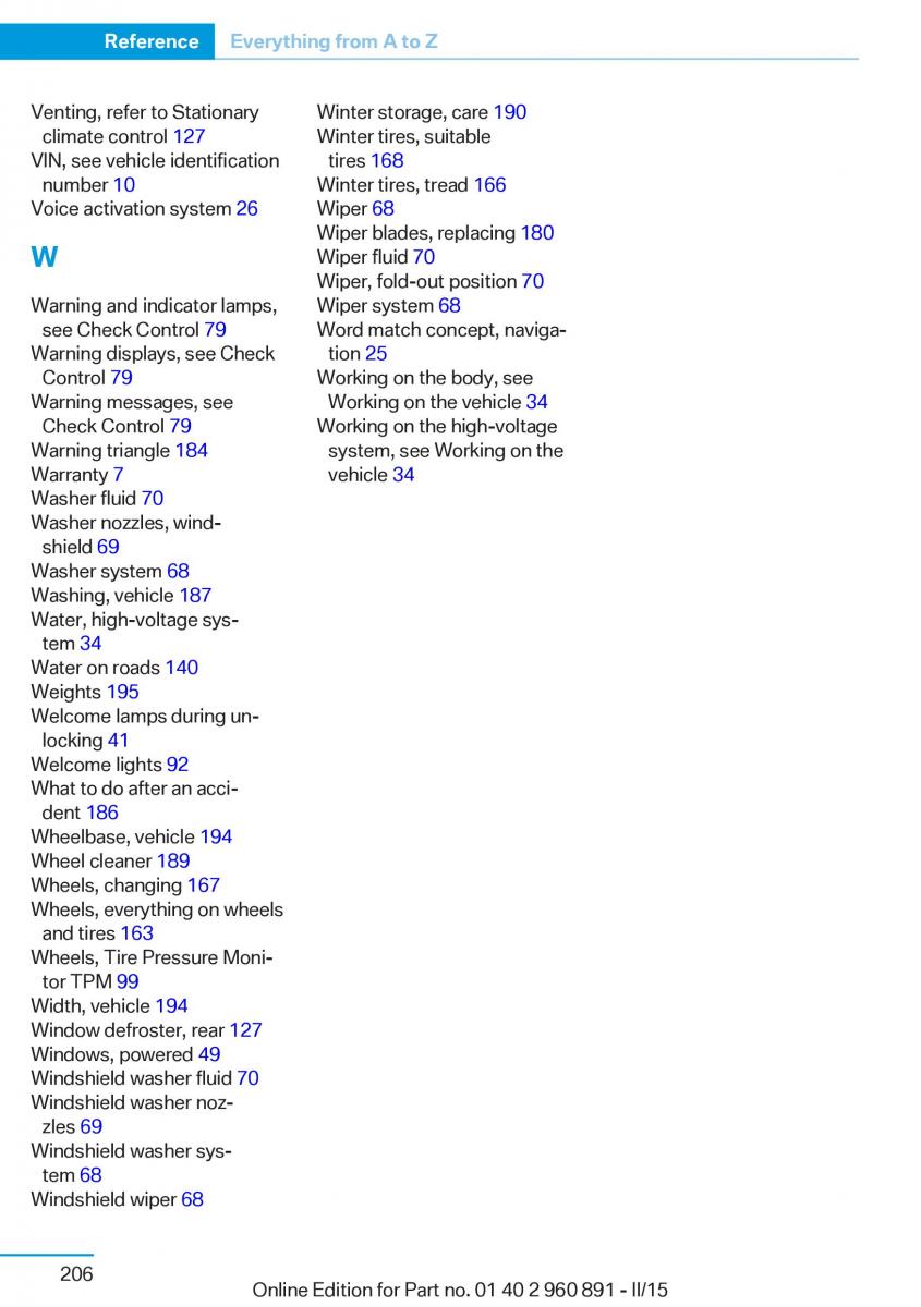 BMW i8 owners manual / page 222