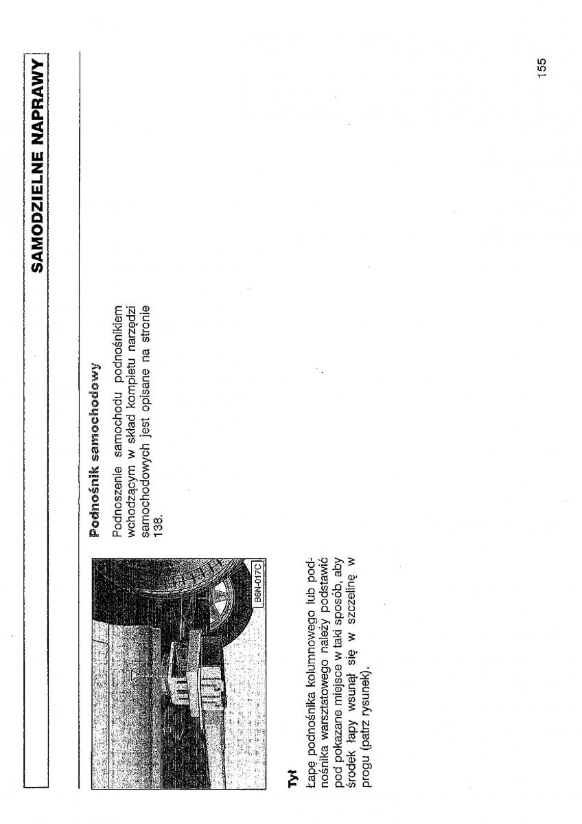 VW Polo III 3 instrukcja obslugi / page 156