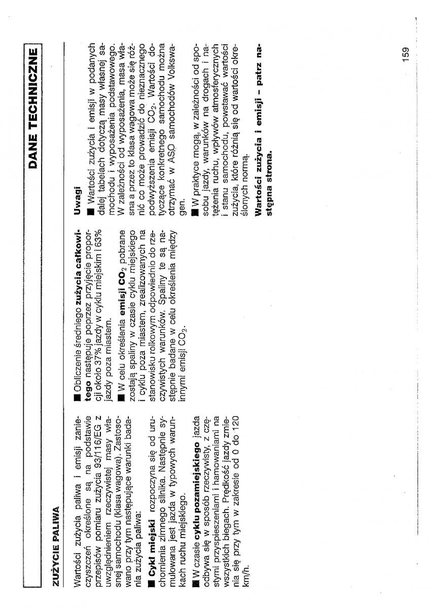 VW Polo III 3 instrukcja obslugi / page 160