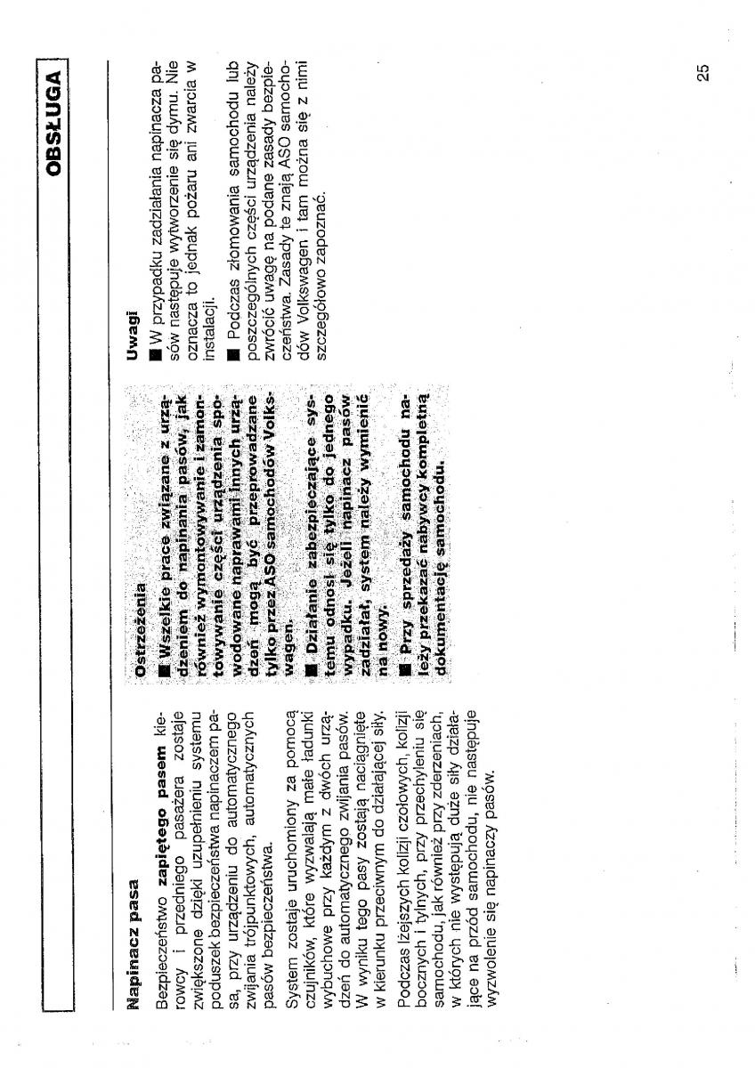 VW Polo III 3 instrukcja obslugi / page 27