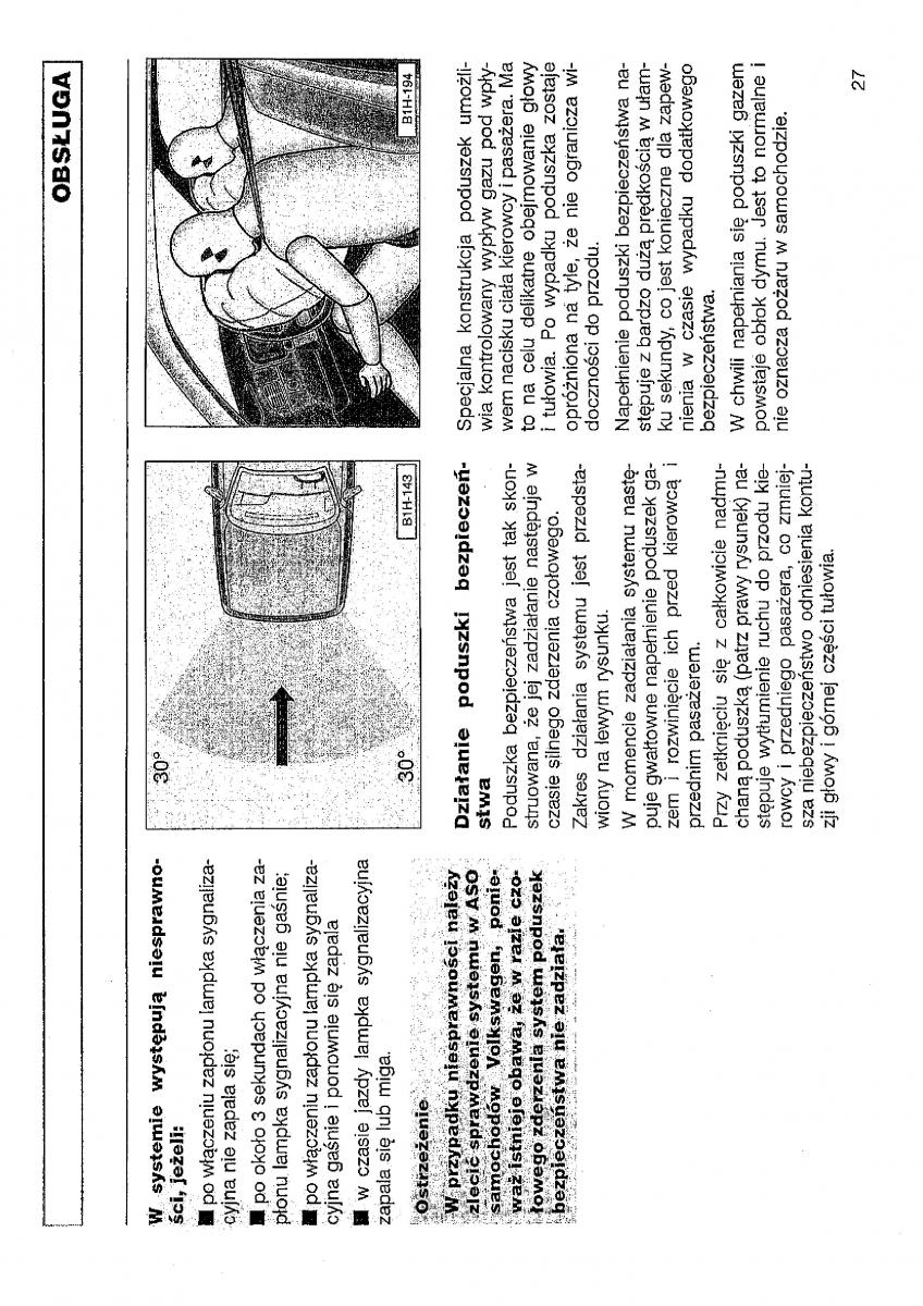 VW Polo III 3 instrukcja obslugi / page 28