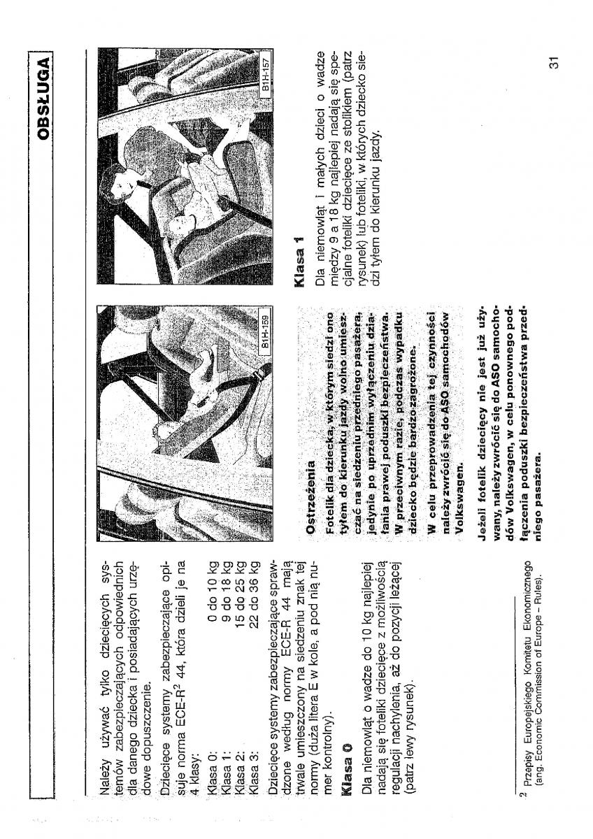 VW Polo III 3 instrukcja obslugi / page 32
