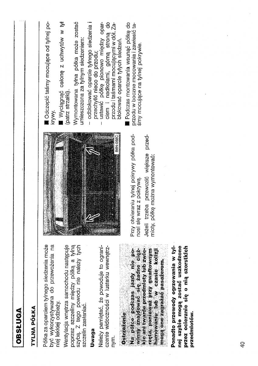 VW Polo III 3 instrukcja obslugi / page 41