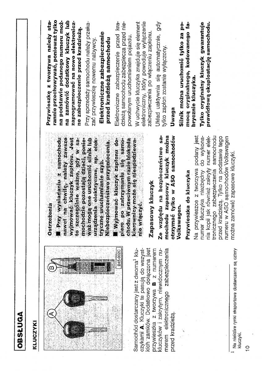 VW Polo III 3 instrukcja obslugi / page 12