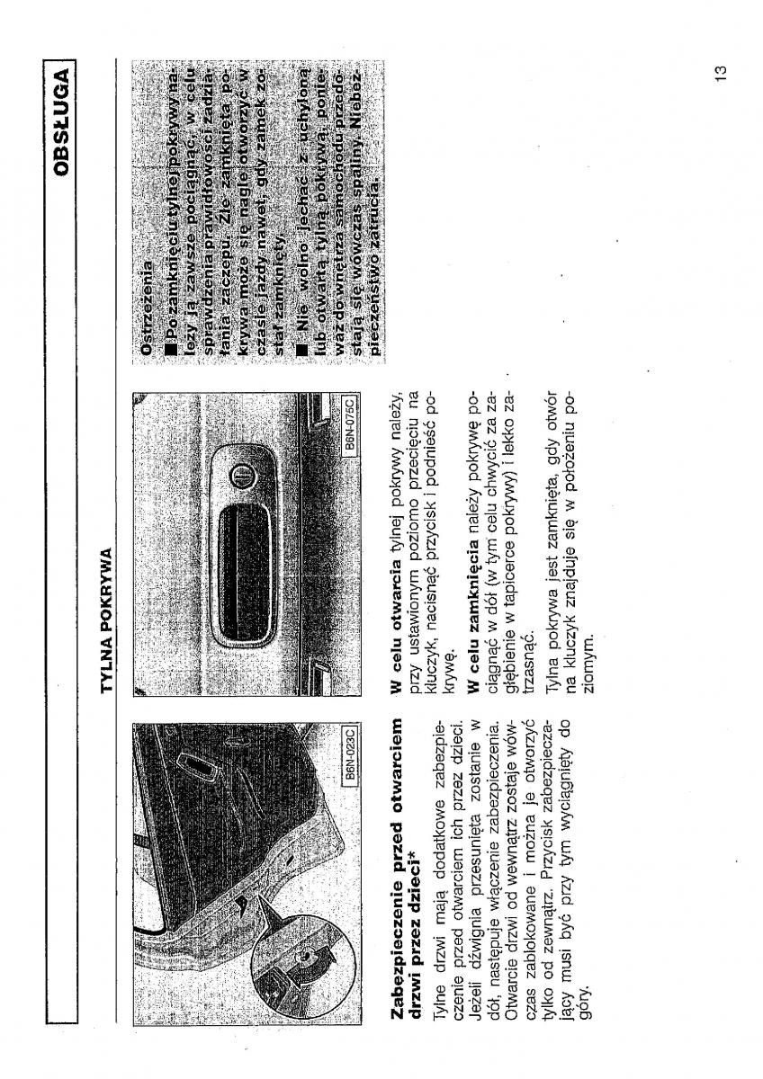 VW Polo III 3 instrukcja obslugi / page 15