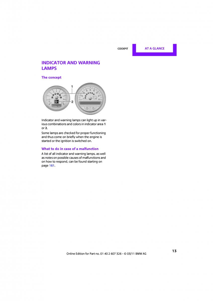 Mini Clubman owners manual / page 15