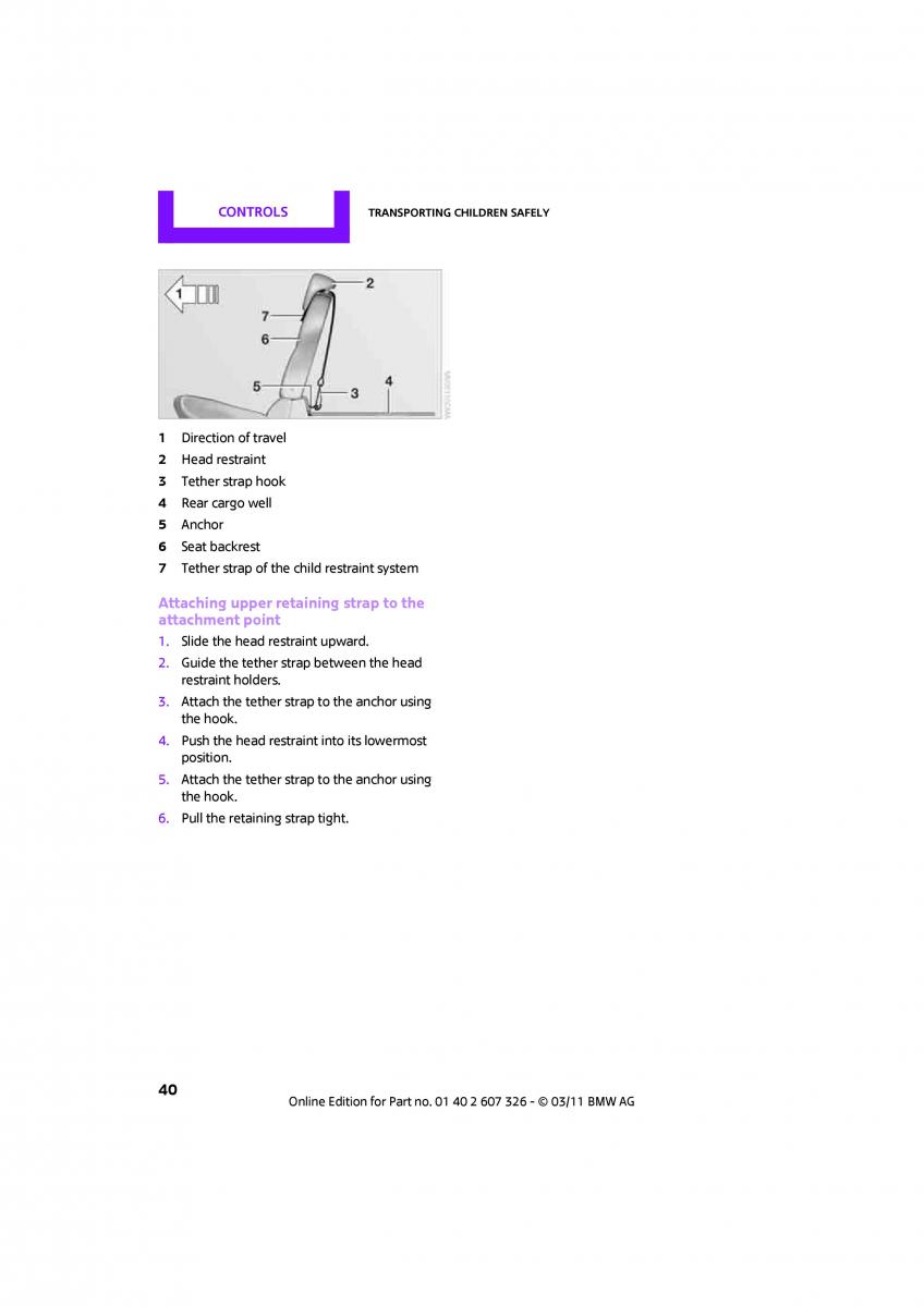 Mini Clubman owners manual / page 42