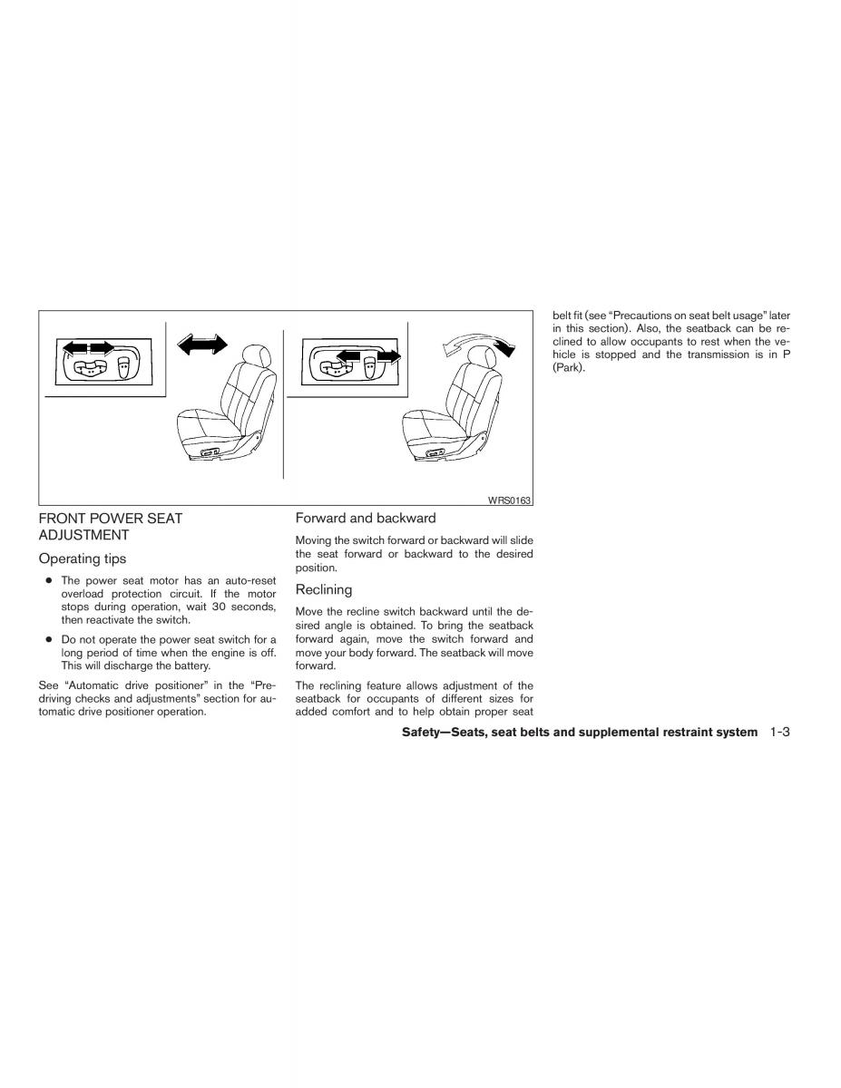 manual  Infiniti QX56 QXII owners manual / page 19