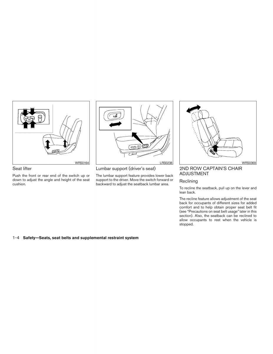 Infiniti QX56 QXII owners manual / page 20