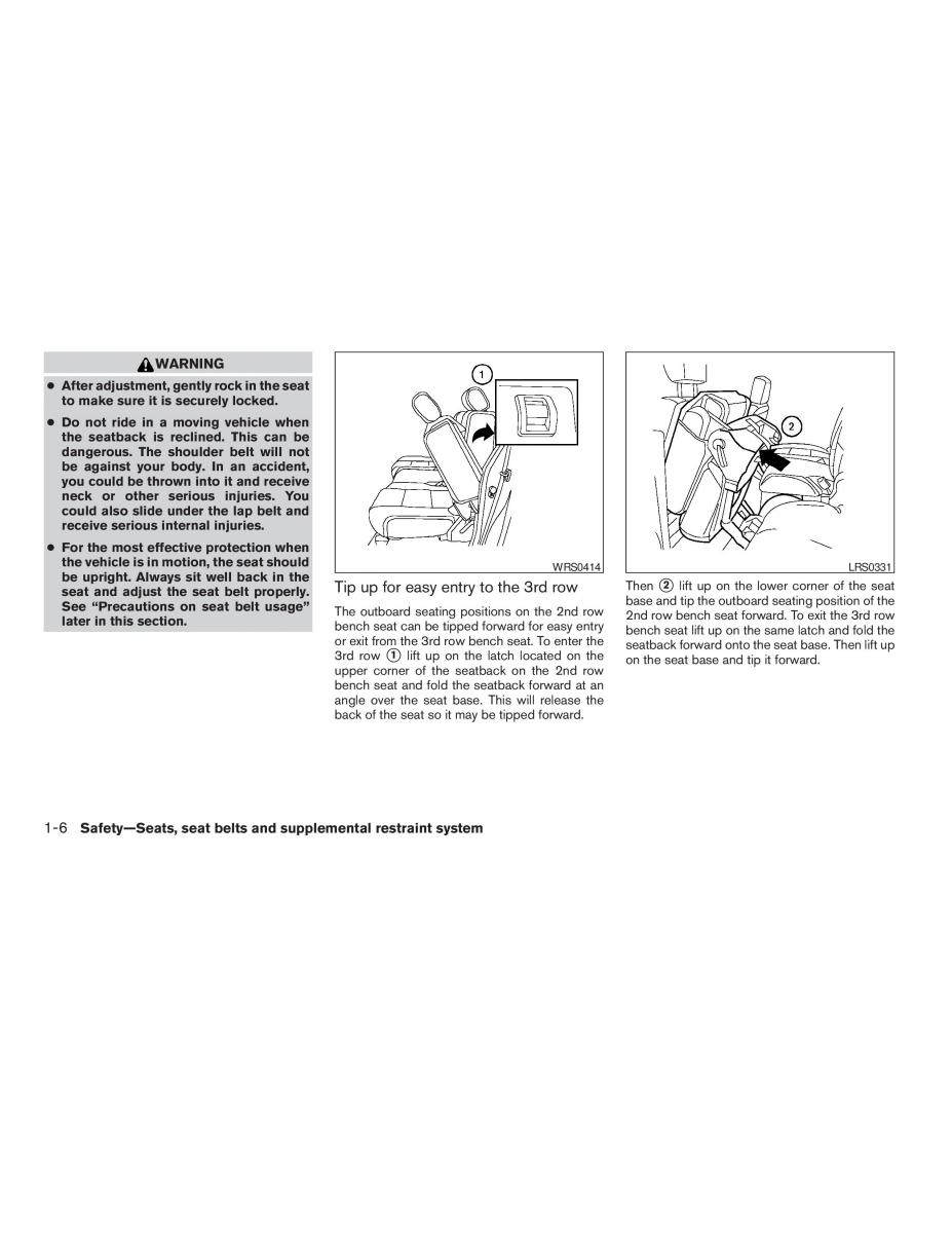 Infiniti QX56 QXII owners manual / page 22