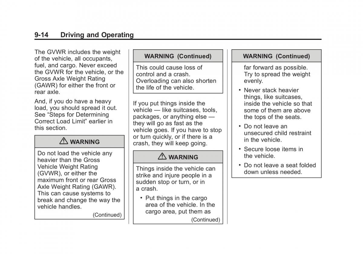 Chevrolet Cruze owners manuals / page 212