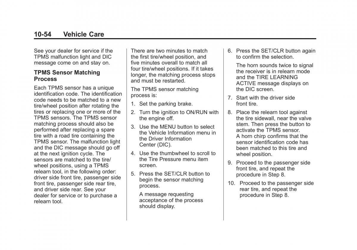Chevrolet Cruze owners manuals / page 308