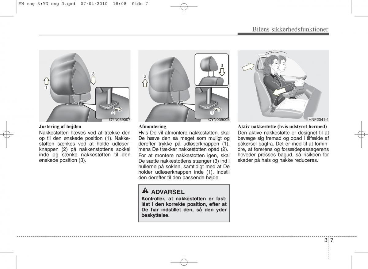 Kia Venga ejere handbog / page 21