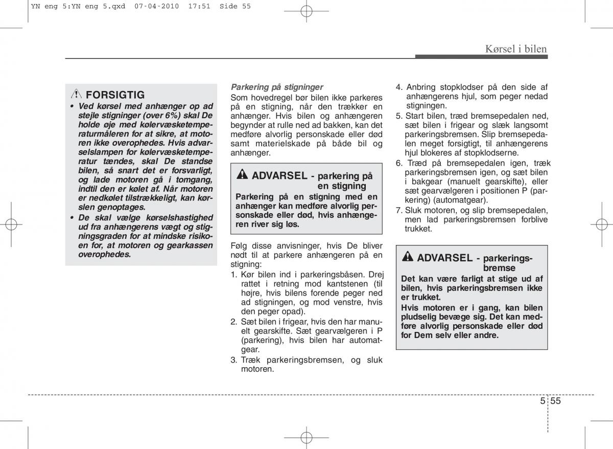 Kia Venga ejere handbog / page 261
