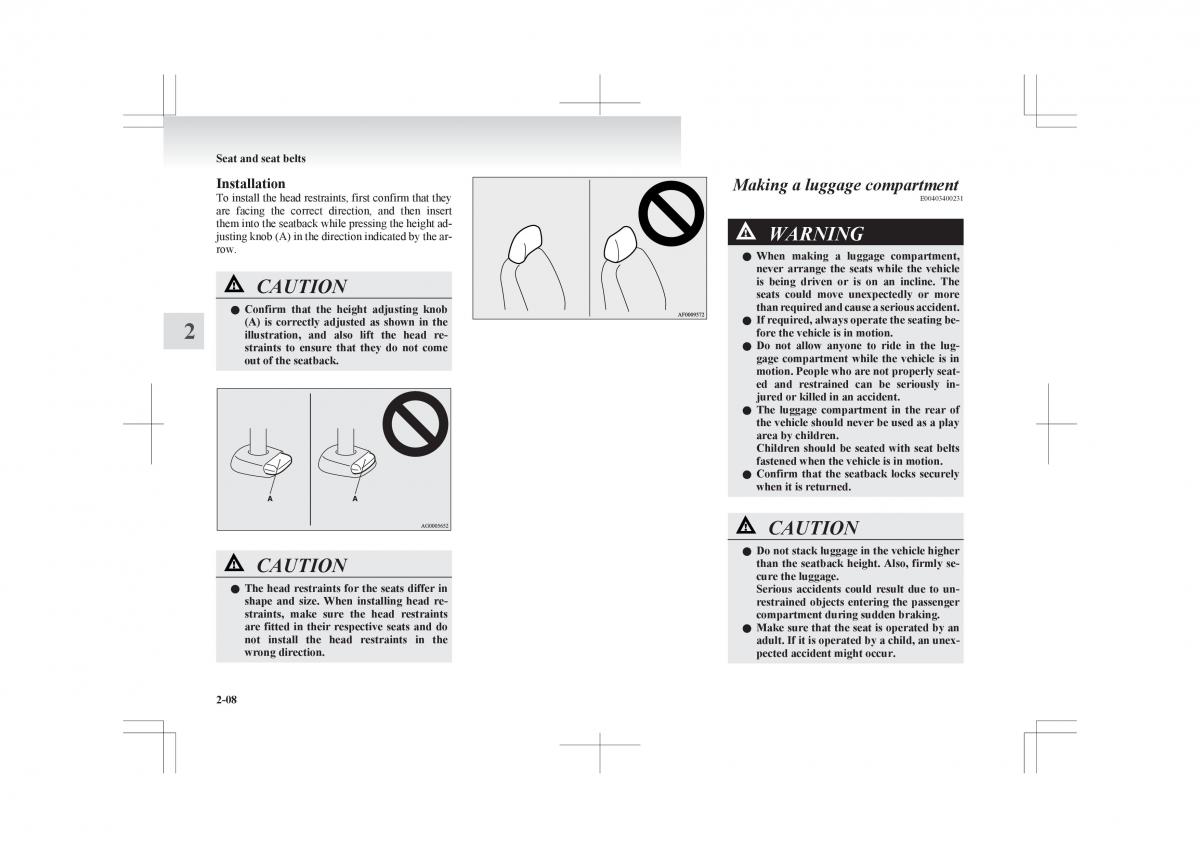 manual Mitsubishi ASX Mitsubishi ASX owners manual / page 66