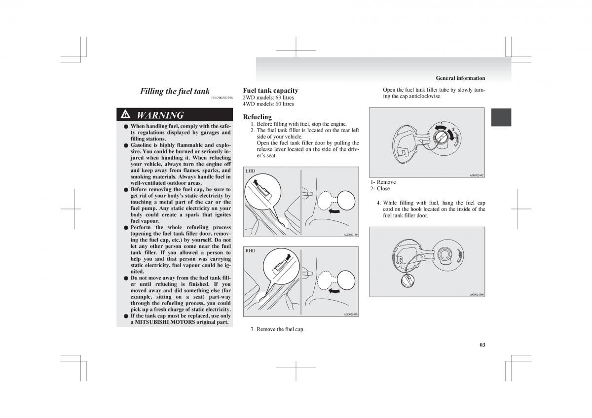 manual Mitsubishi ASX Mitsubishi ASX owners manual / page 17