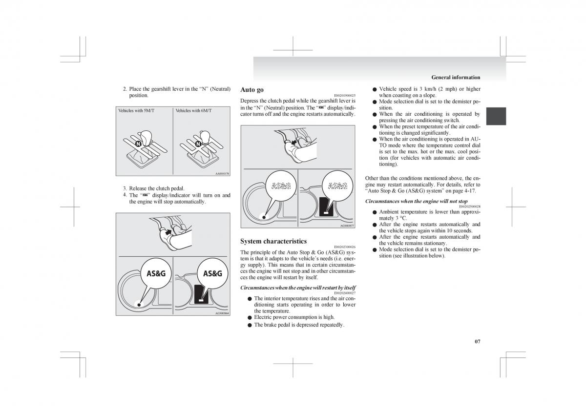 Mitsubishi ASX owners manual / page 21