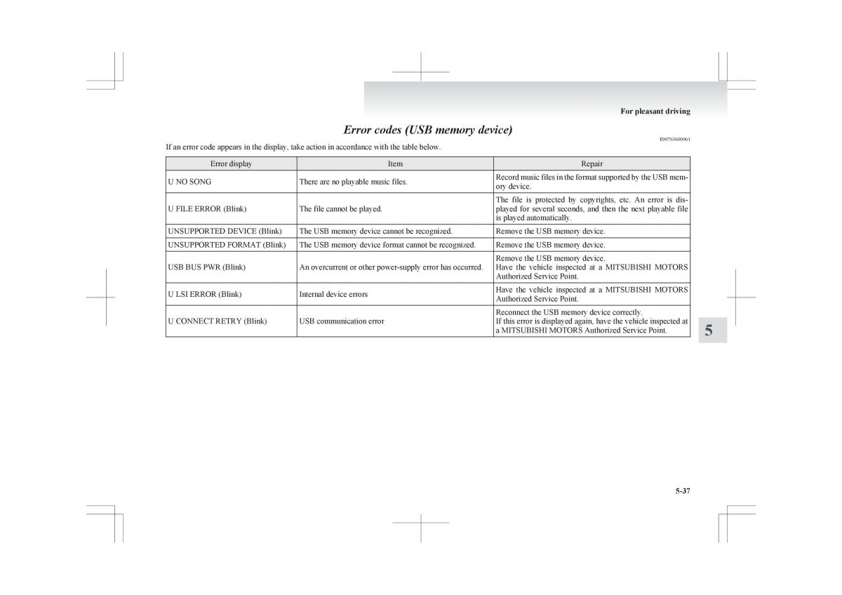 Mitsubishi ASX RVR owners manual / page 245