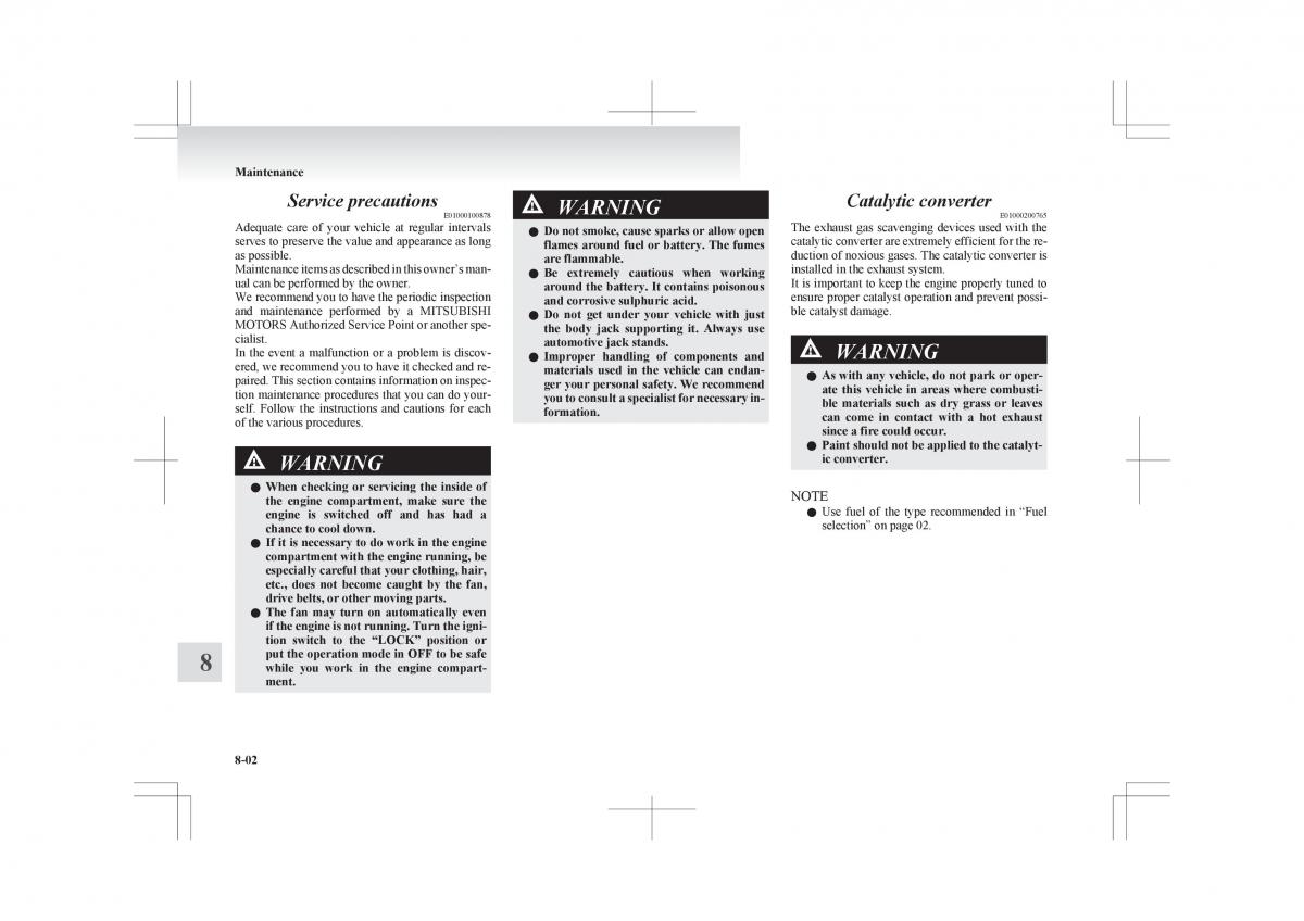 manual Mitsubishi ASX Mitsubishi ASX owners manual / page 308