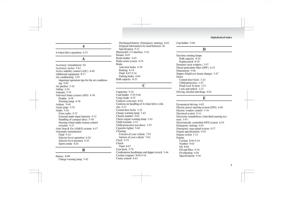 Mitsubishi ASX RVR owners manual / page 357