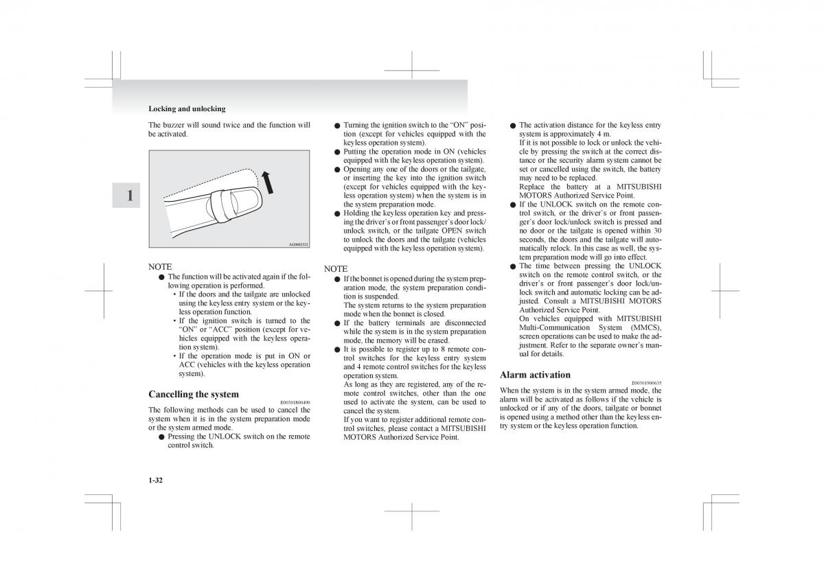 manual Mitsubishi ASX Mitsubishi ASX owners manual / page 54