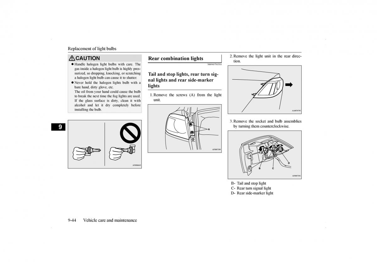 Mitsubishi Lancer VIII 8 owners manual / page 403